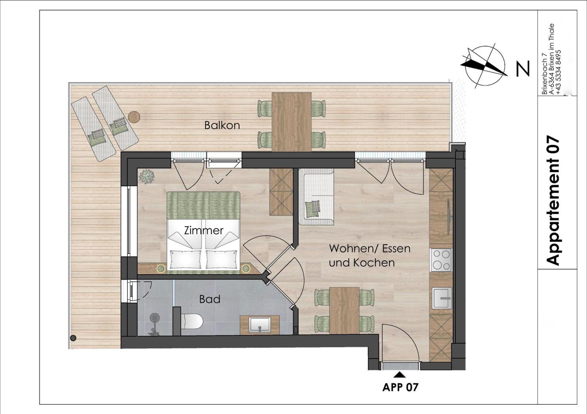 Appartement Andrea Caeciel Бриксен-им-Тале Экстерьер фото